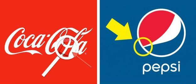 Blue and Red Famous Logo - Famous Logos With Hidden Messages