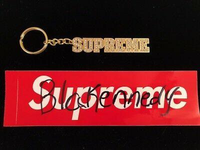 Supreme Block Logo - SUPREME BLOCK LOGO Keychain Gold with SS18 Week 6 100% authentic ...