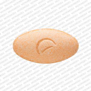 Orange Oval Logo - Logo (Actavis) 851 Pill Image (Orange / Elliptical / Oval)