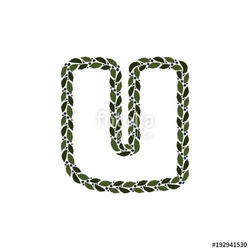 Letter U Plant Logo - U Plant Letter Logo Icon Design Stock Image And Royalty Free Vector