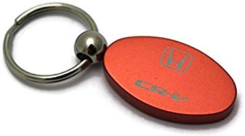 Orange Oval Logo - DanteGTS Honda CR V CRV Logo Anodize Aluminum Oval Key Chain Orange