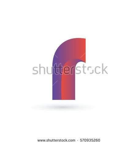Red Colour R Logo - 3D initial letter r logo typography design for brand and company
