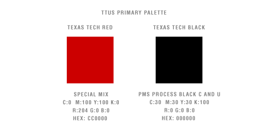 Red Colour R Logo - Official Colors | Texas Tech University System