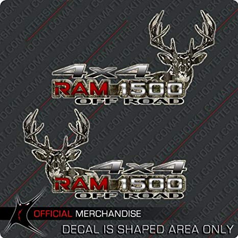 Camo Dodge Logo - Amazon.com : Ram 1500 Truck Deer Hunting Camo Decals : Dodge Ram