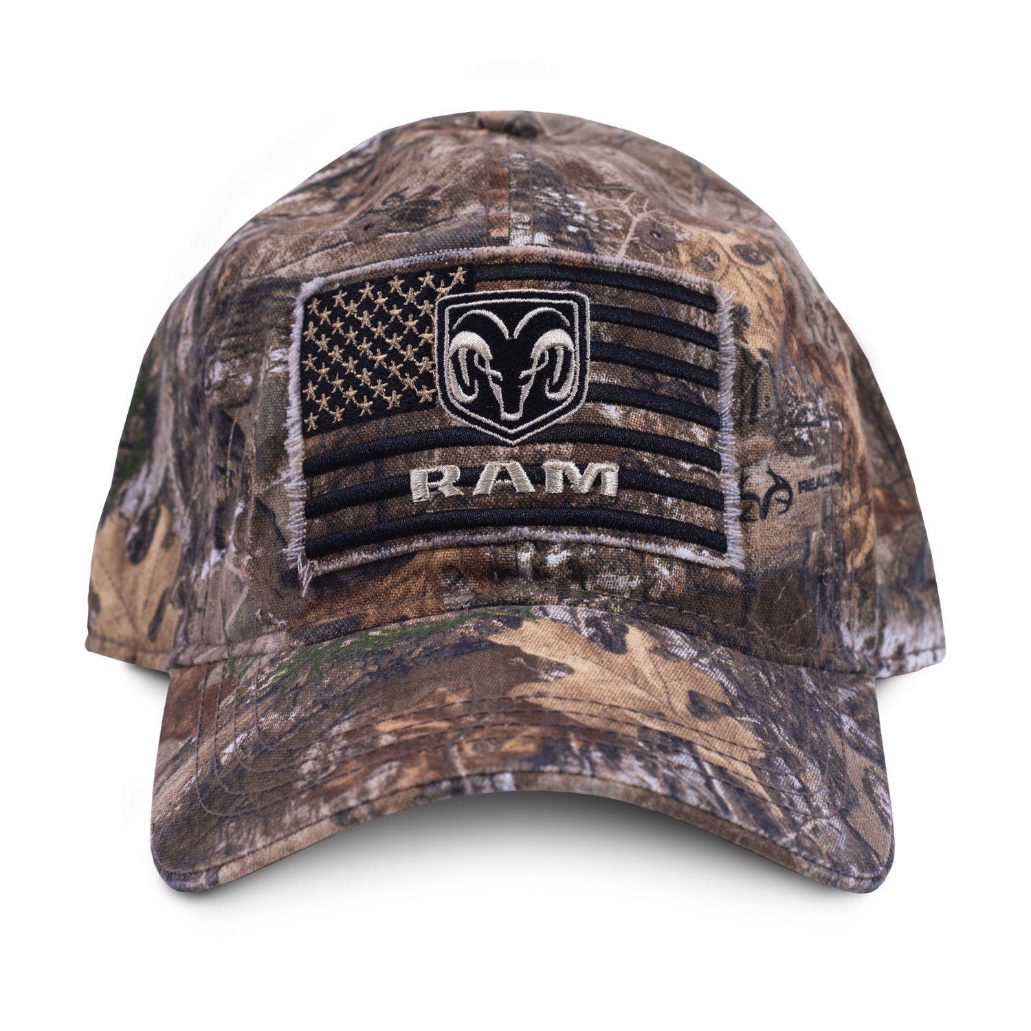 Camo Dodge Logo - RAM US Flag Camo Hat