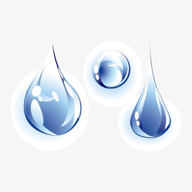 Round Blue Water Drop Logo - Blue Water Droplets, Water Clipart, Water Droplets, Round PNG Image ...