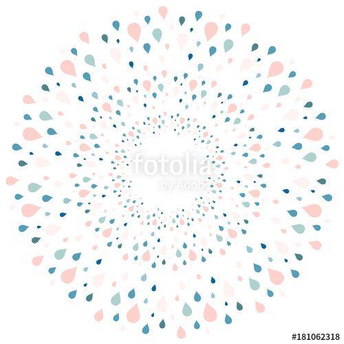 Round Blue Water Drop Logo - Round background pink and blue water drop, rain stock vector ...