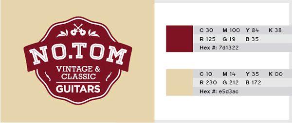 Red Colour R Logo - 10 Best Vintage 2 Color Combinations For Logo Design with Free Swatches