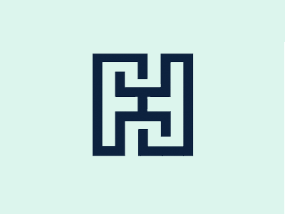Modern F Logo - H & F Logo by nancy hughes | Dribbble | Dribbble