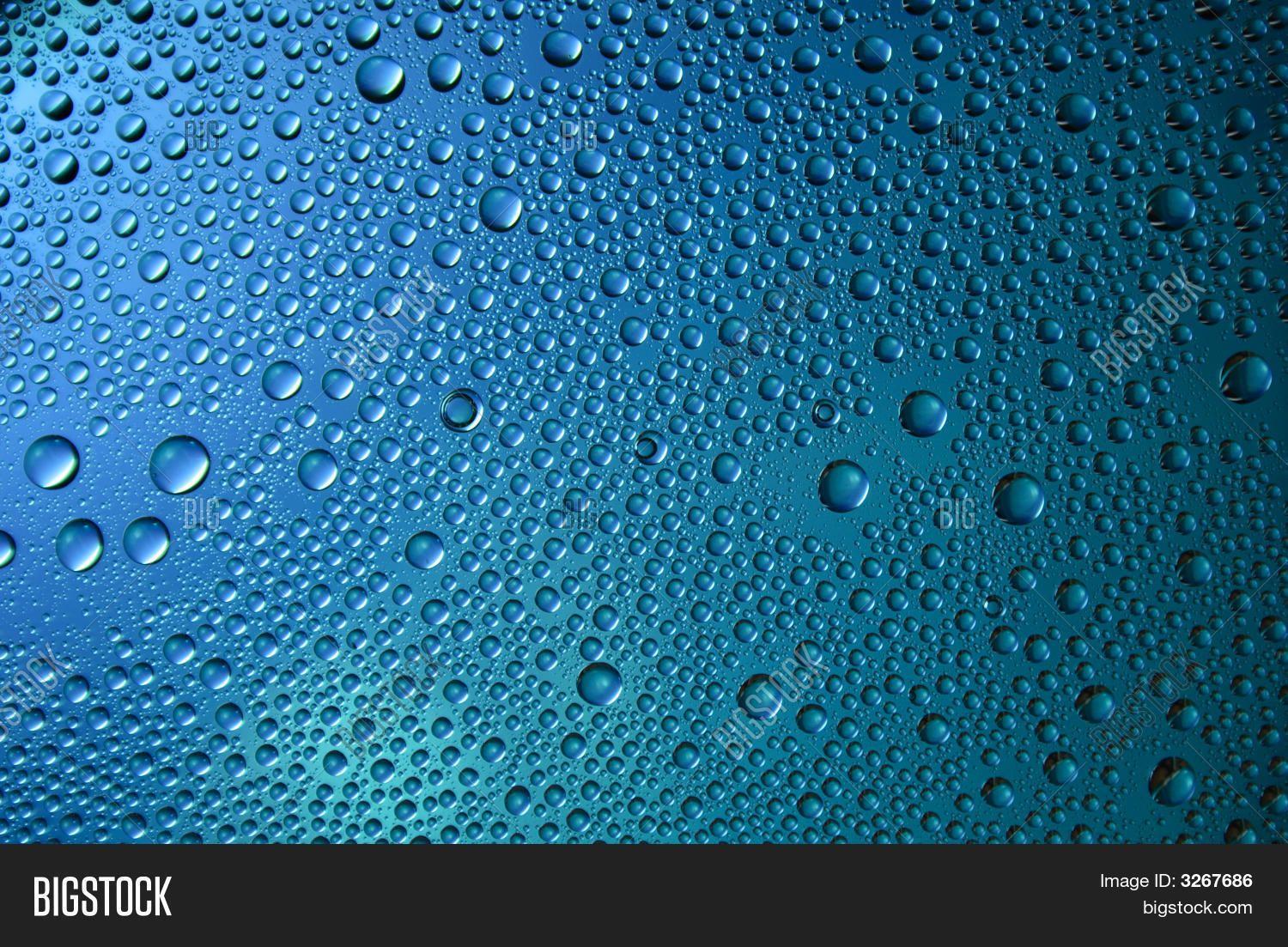 Round Blue Water Drop Logo - 