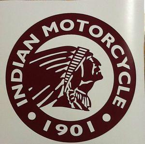Indian Motorcycle Logo - Indian Motorcycle, Large Round GOLD Logo, Vinyl Decal Sticker