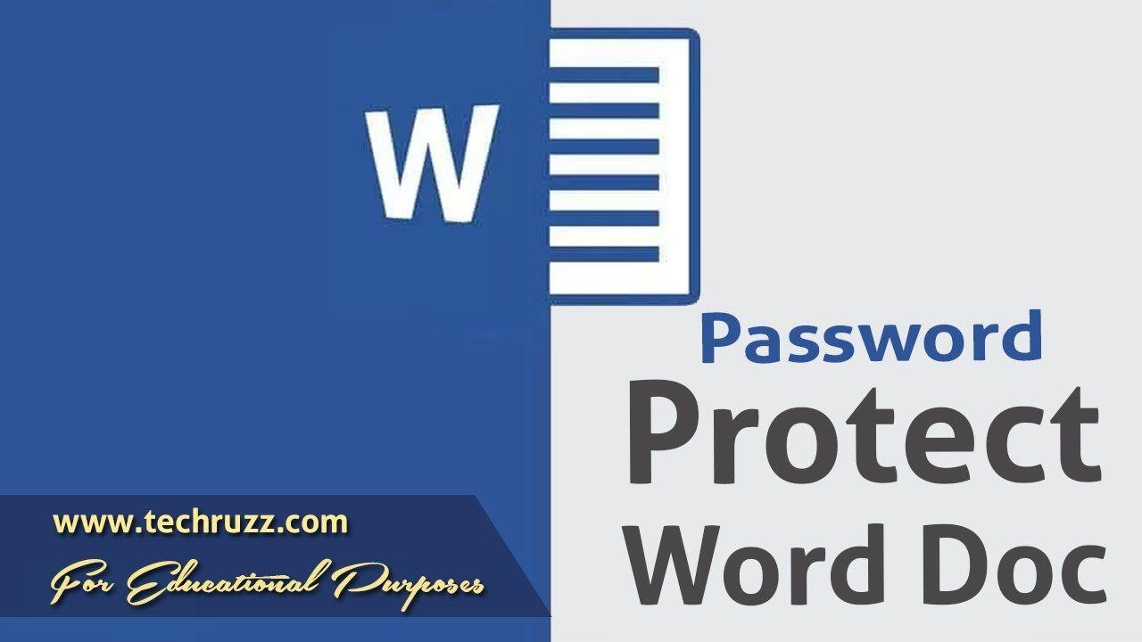 2018 Microsoft Word Logo - How to Password Protect a Microsoft Word Document 2016 - 2018 - YouTube