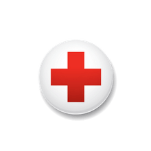 American Red Cross Button Logo - American Red Cross