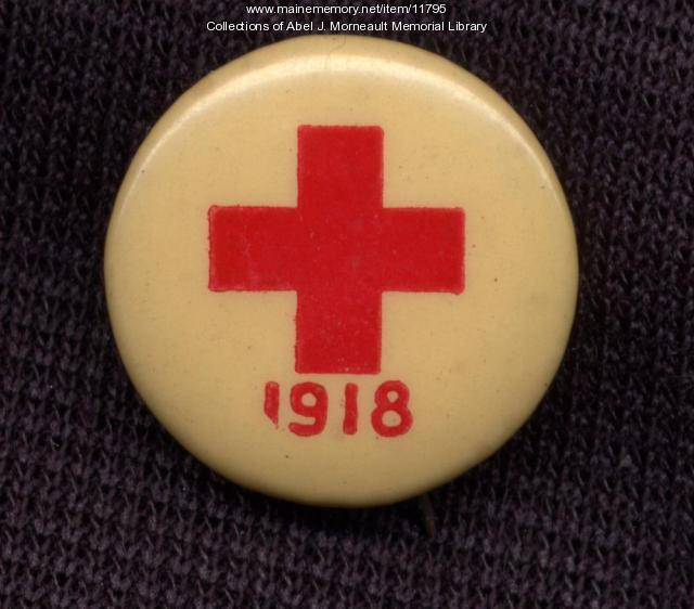 American Red Cross Button Logo - Red Cross button Memory Network