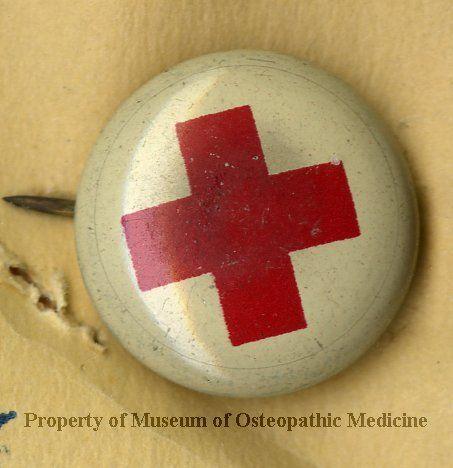 American Red Cross Button Logo - 1997.42 Red Cross Pin