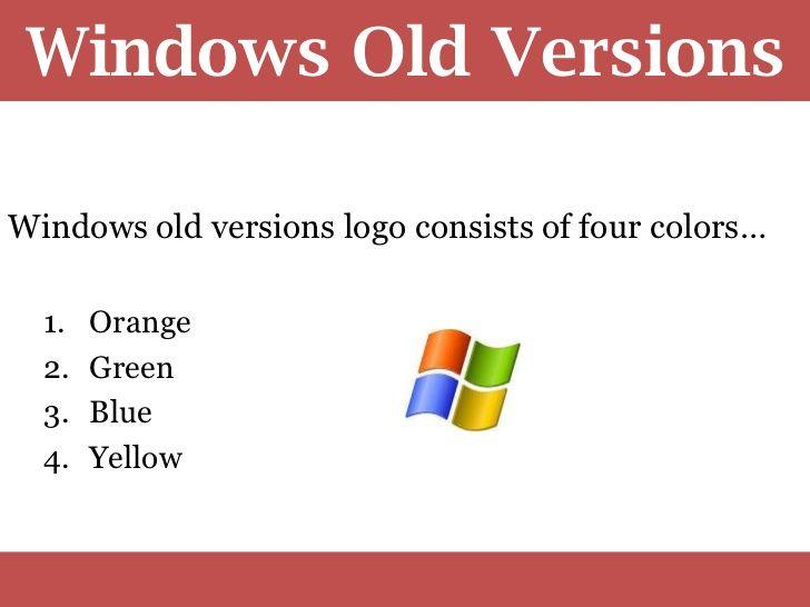 Windows Versions Logo - Windows Logos