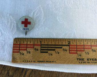 American Red Cross Button Logo - Red cross button | Etsy