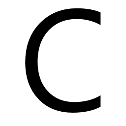 Black C Logo - Free Letter C Icon 93621 | Download Letter C Icon - 93621