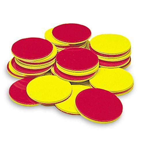 Yellow and Red Chips Logo - Learning Resources Two Color Counters, Red and Yellow