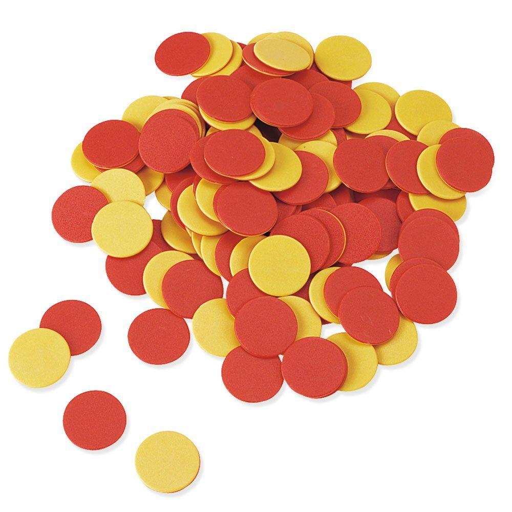 Yellow and Red Chips Logo - Learning Resources Two Color Counters, Red and Yellow