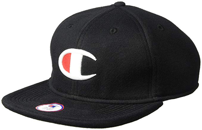 Black C Logo - Champion LIFE Men's Reverse Weave Baseball Hat Big C Logo, Black, OS