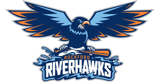 Baseball Bird Sports Logo - Rockford RiverHawks unveil new logos | Chris Creamer's SportsLogos ...