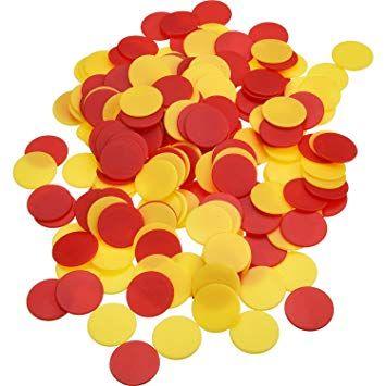 Yellow and Red Chips Logo - Amazon.com: Pangda 200 Pieces Colored Plastic Counters Counting ...