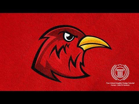 Bird Team Logo - Eagle Logo Design Tutorial / esports Team Logo / Adobe illustrator ...
