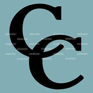 Black C Logo - C and C logo sticker/decal in BLACK Bass Drum Drumhead | eBay