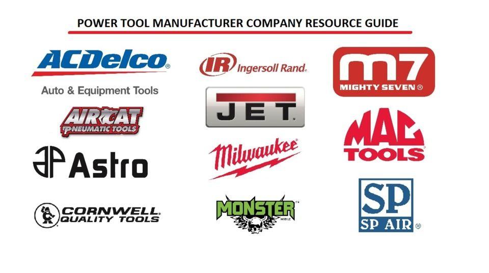Tool Brand Logo - Power Tool Manufacturer Company Resource Guide