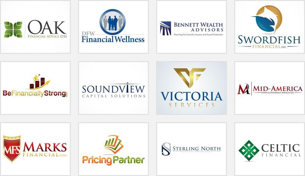 Service Company Logo - Financial Service Company Brand Logo Strategies Here | Zillion Designs