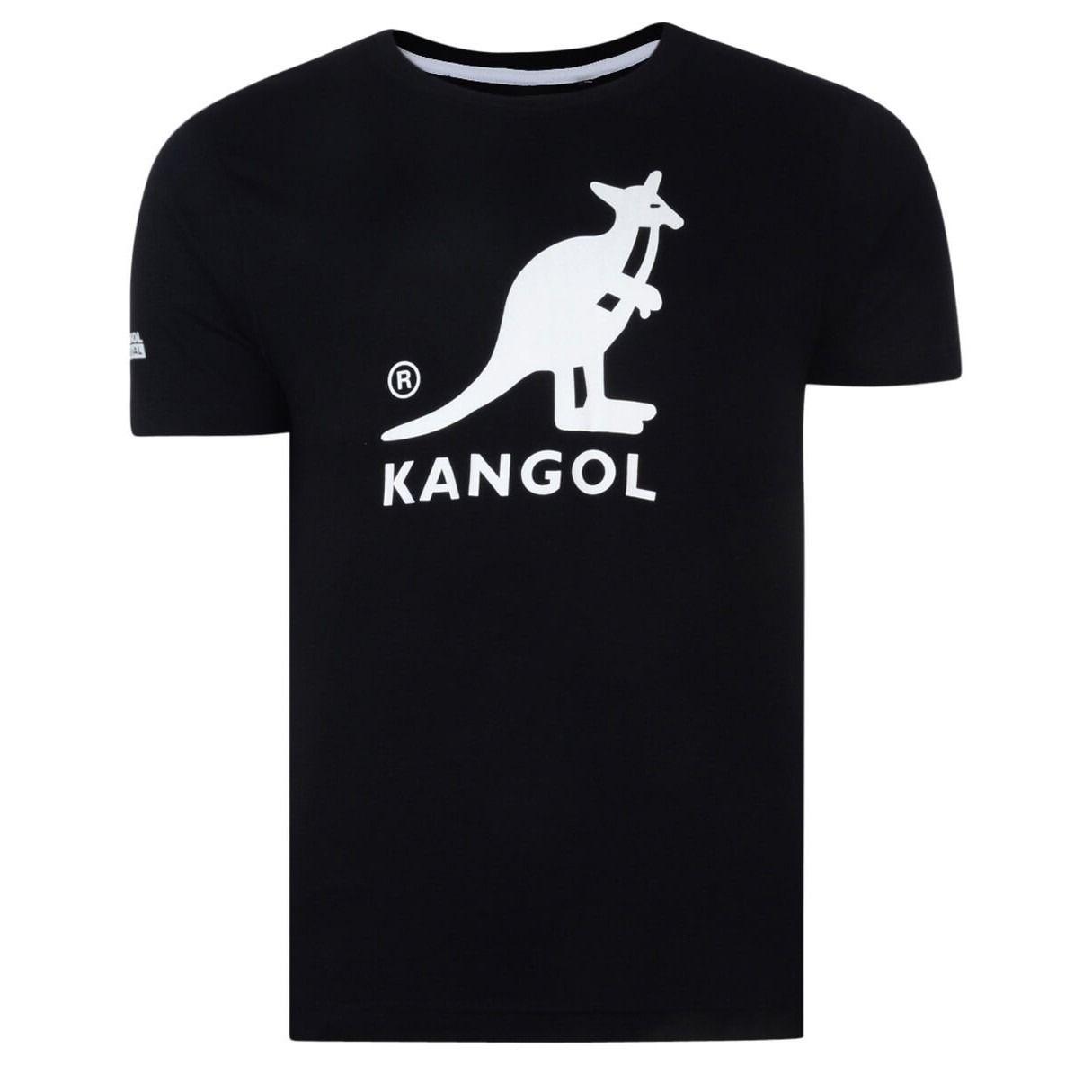 Kangol Logo - Kangol Crew Neck Bando Logo T-shirt Black | Jean Scene