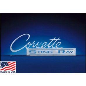 Corvette Stingray Logo - Corvette Metal Sculptures | The Corvette Store