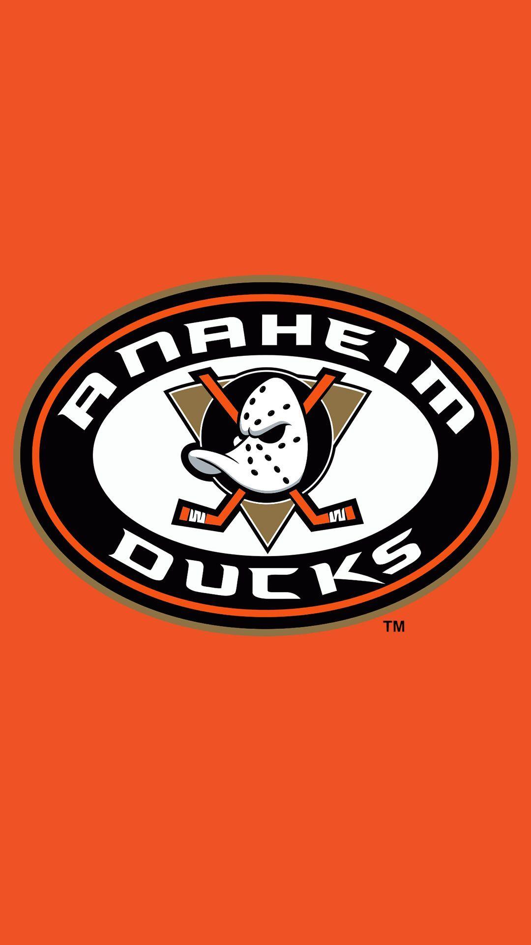 Orange Duck Logo - Anaheim Ducks iPhone 6 plus wallpaper created by me | iPhone 6 plus ...