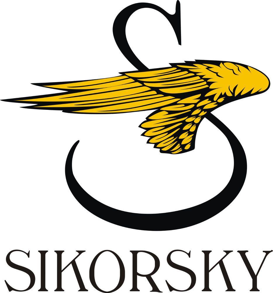 Sikorsky Aircraft Logo - Sikorsky Helicopter Logo Sticker/Decal 8