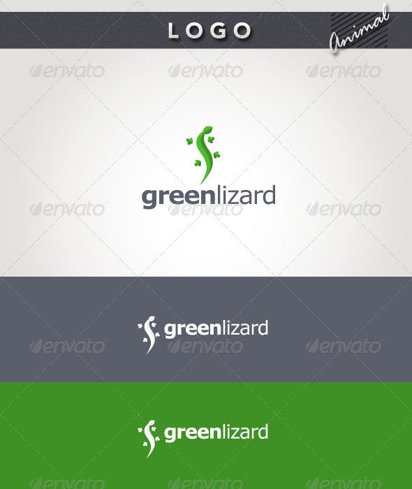 Green Lizard Logo - Green Lizard Logo by gbgraph | GraphicRiver