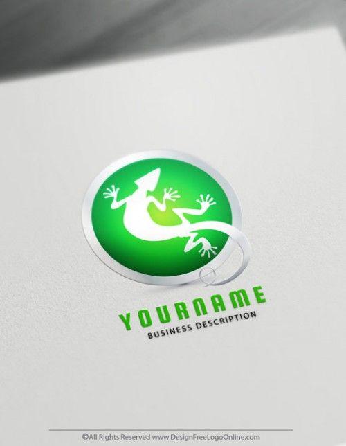 Green Lizard Logo - Create Security logos with the best free Logo Maker