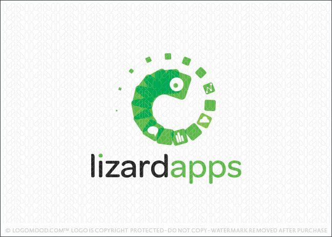 Lizard Logo - Readymade Logos for Sale Lizard Apps | Readymade Logos for Sale