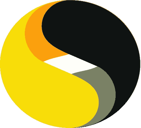 Black and Yellow Yin Yang Logo - The Symantec logo is simple and clean, it looks professional. The ...