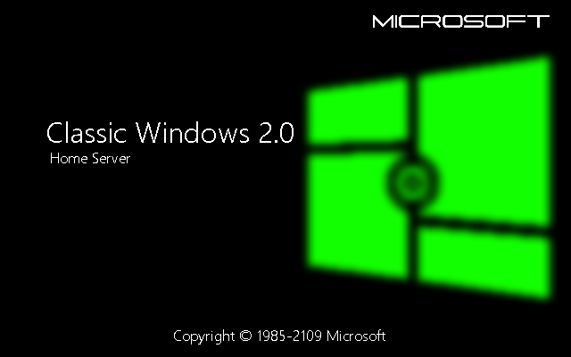 Windows 2.0 Logo - Classic Windows 2.0 Home Server.png. Windows Never Released