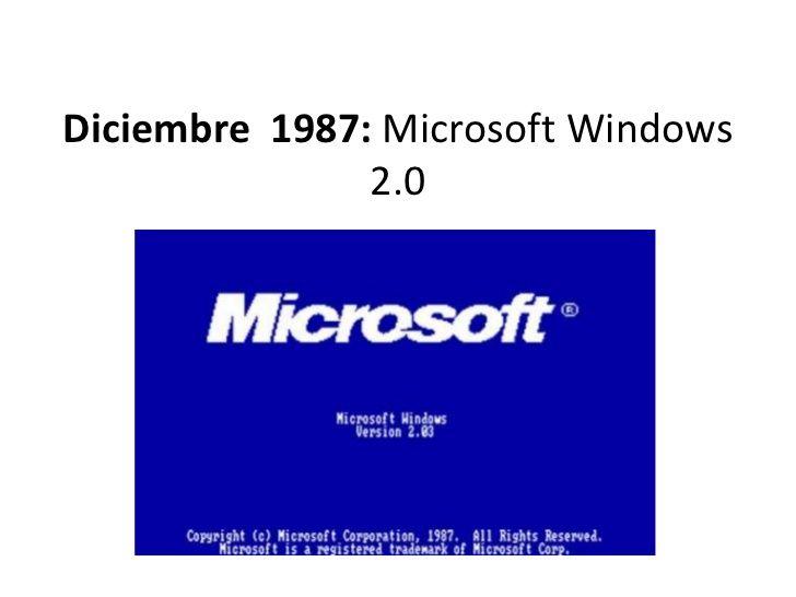 Windows 2.0 Logo - Evolucion de windows