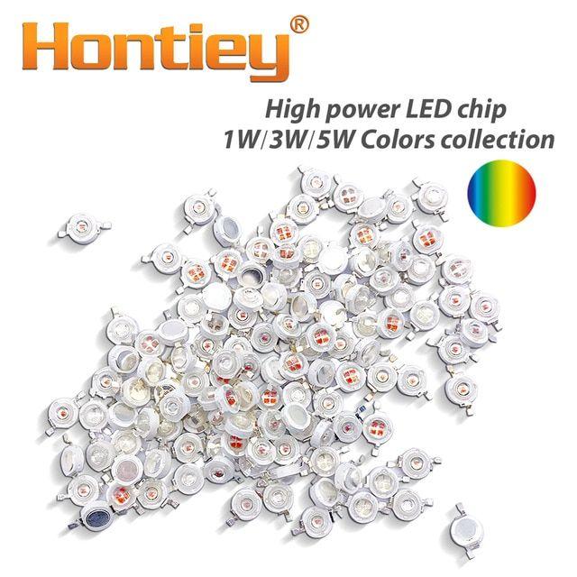 Yellow and Red Chips Logo - Hontiey 30mil 45mil LED Chips 1W 3W 5W Blue Green Yellow Red Amber ...