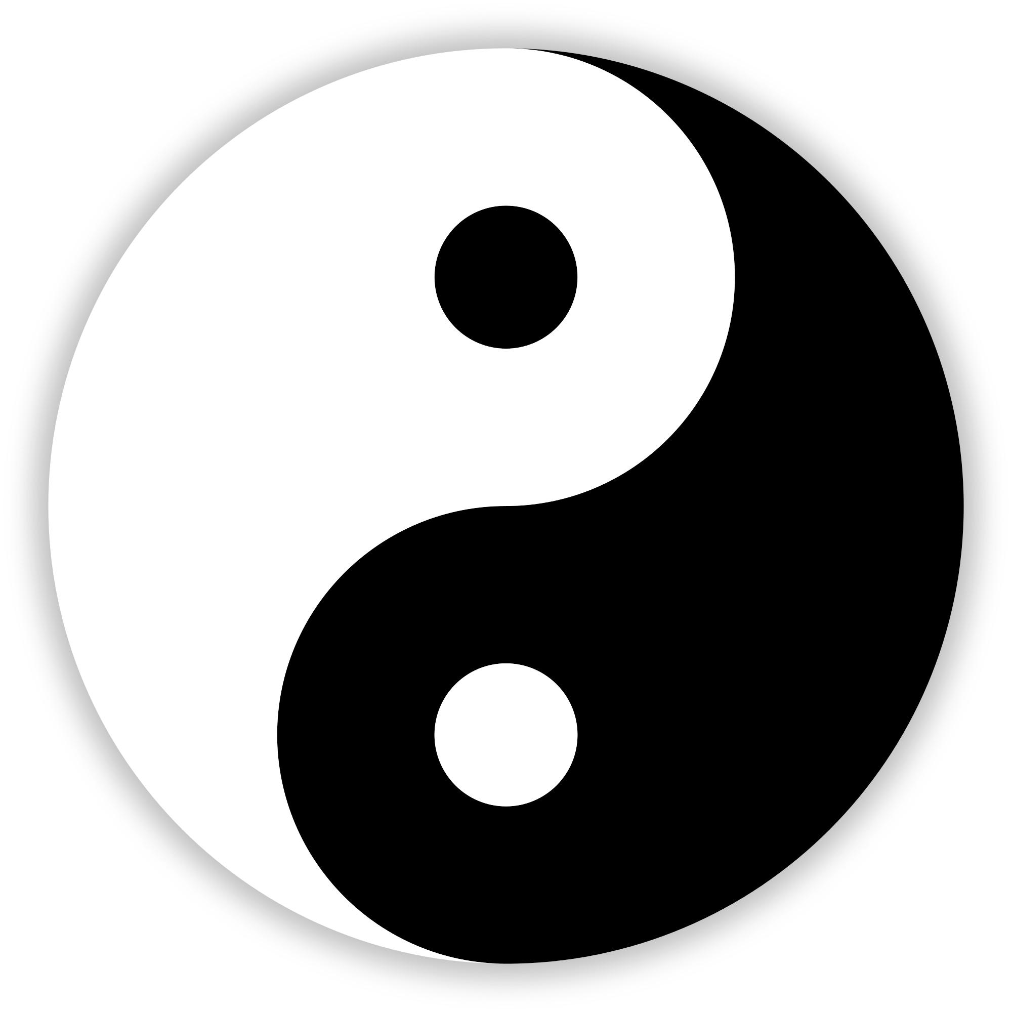 Black and Yellow Yin Yang Logo - Yin and Yang.svg