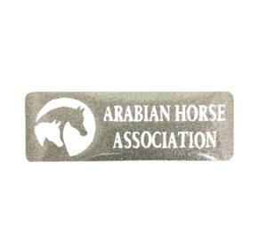 Silver Glitter Logo - AHA Silver Glitter Rectangle Logo – Arabian Horse Association Store