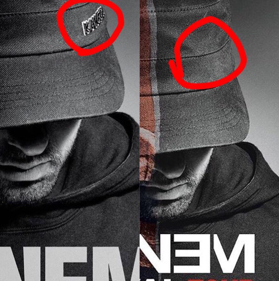 Kangol Logo - URGENT CONSPIRACY These are both the same photo. One has the Kangol