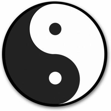 Black and Yellow Yin Yang Logo - Yin yang symbol free vector download (966 Free vector)