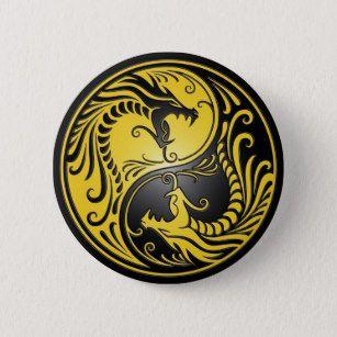 Black and Yellow Yin Yang Logo - Yellow Black Yin Yang Accessories