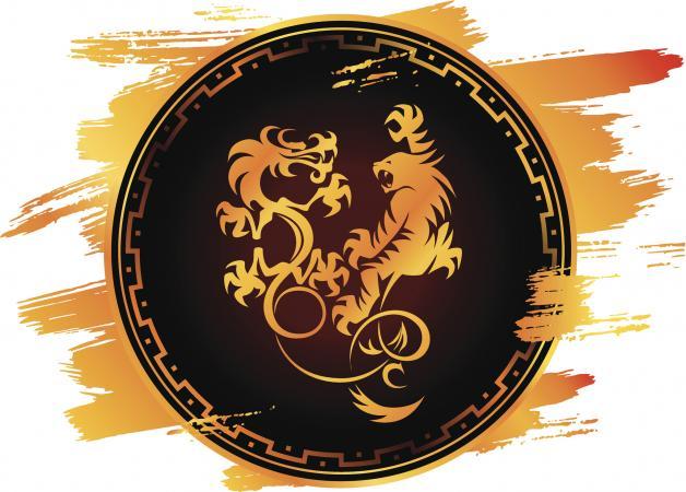 Black and Yellow Yin Yang Logo - Tiger and Dragon Energy in the Yin Yang Symbol | LoveToKnow