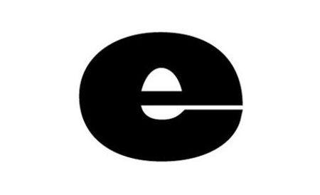 Black E Logo - examples of logo design that cleverly use negative space