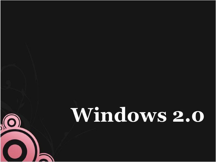 Windows 2.0 Logo - Windows 2.0
